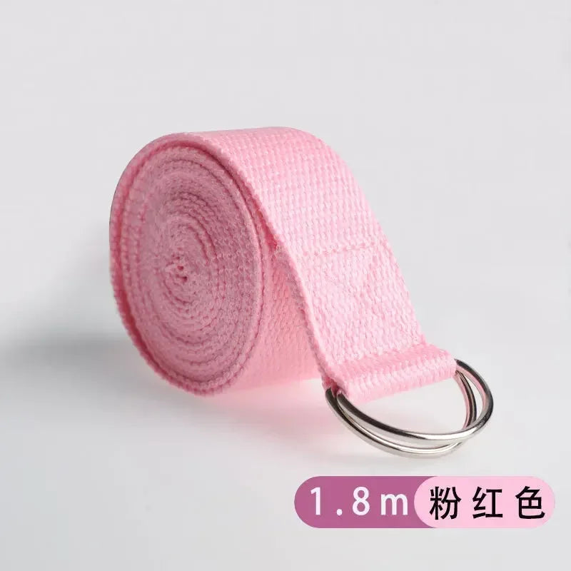 Yogabelte av bomull Pink