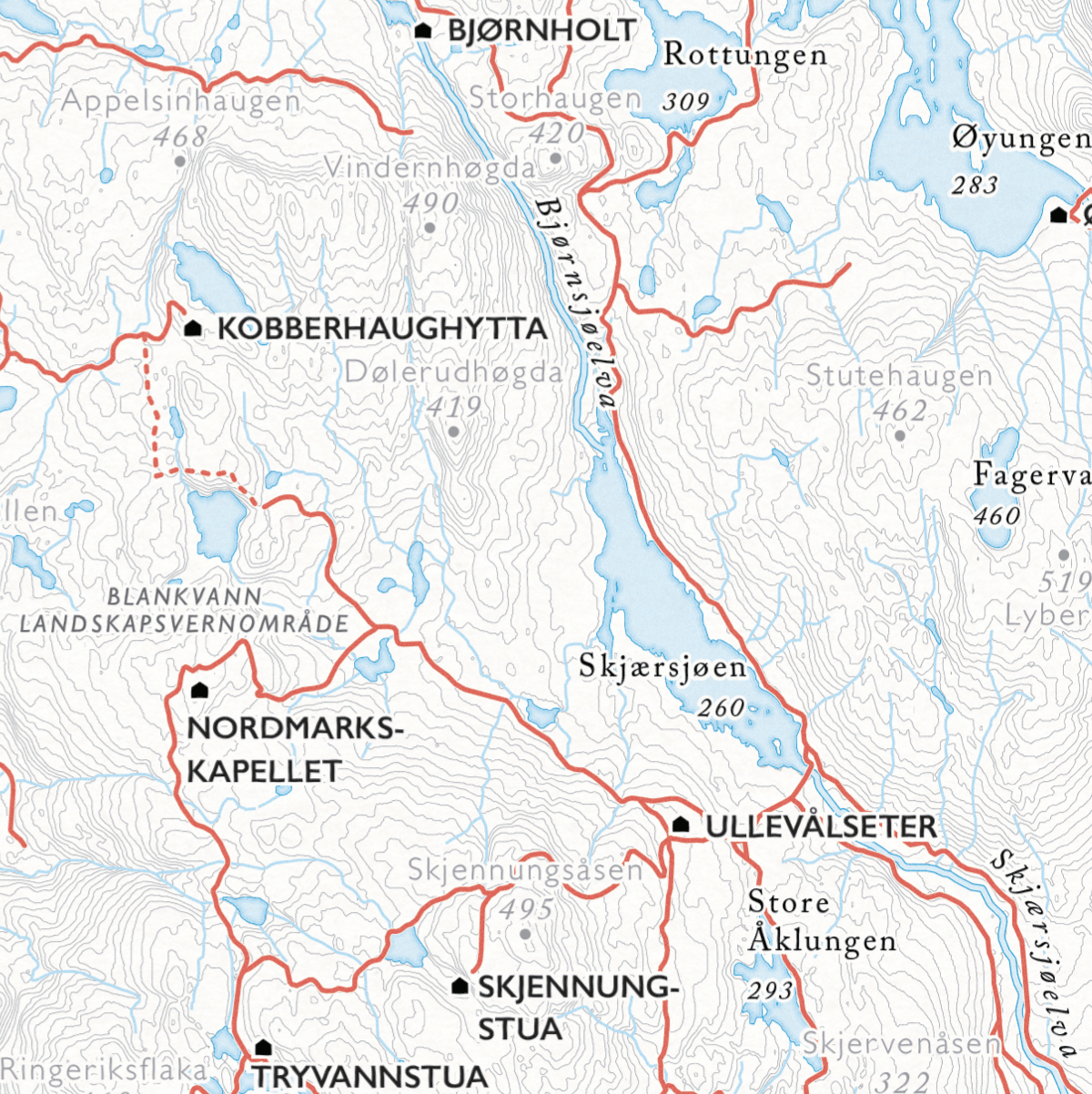 Sykkelkart Oslo Nordmark