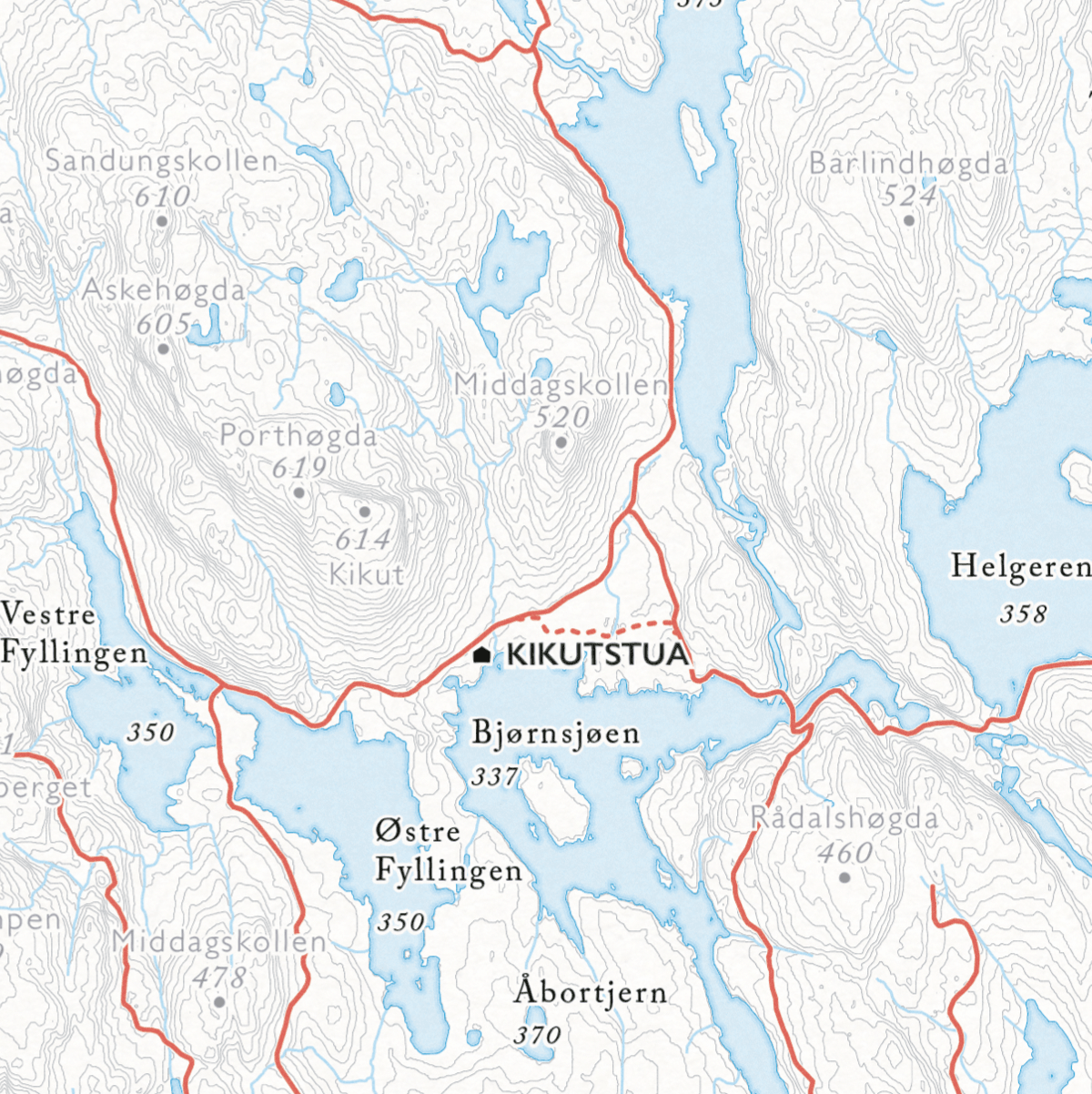 Sykkelkart Oslo Nordmark