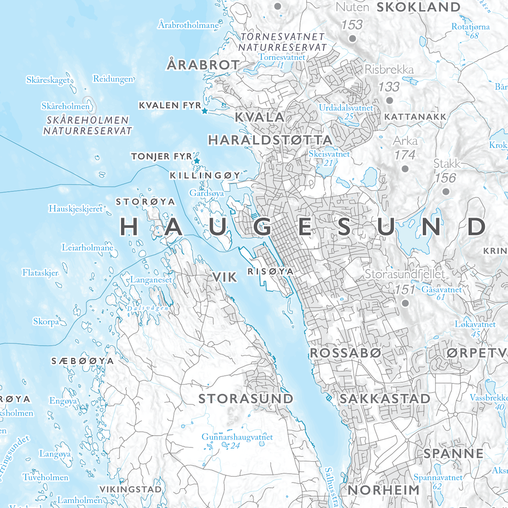 Kystkart Haugalandet