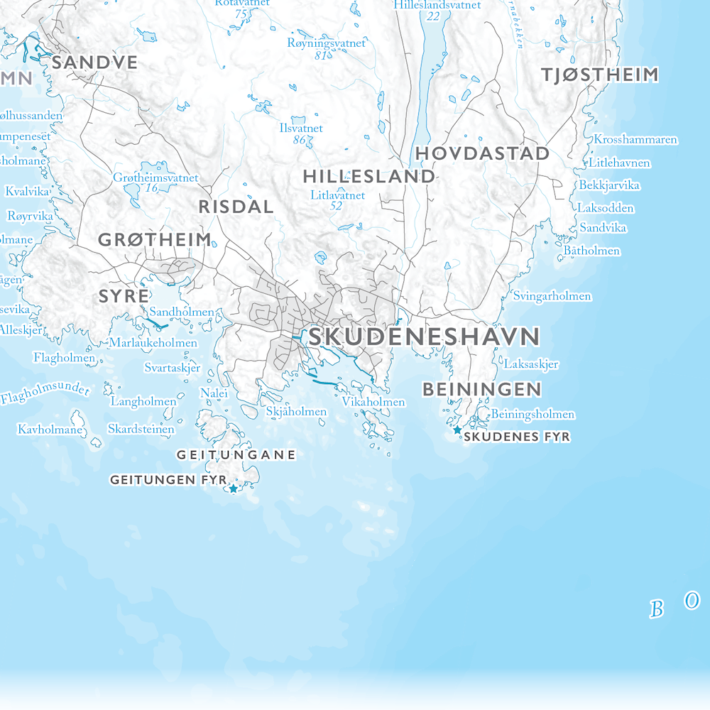 Kystkart Haugalandet
