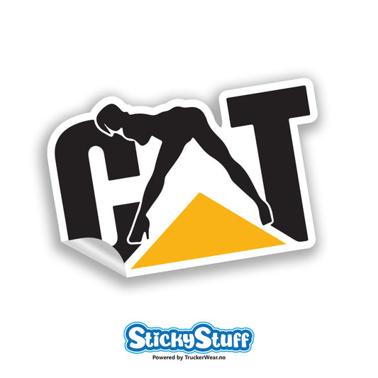 Sexy CAT – Sticker Hvit