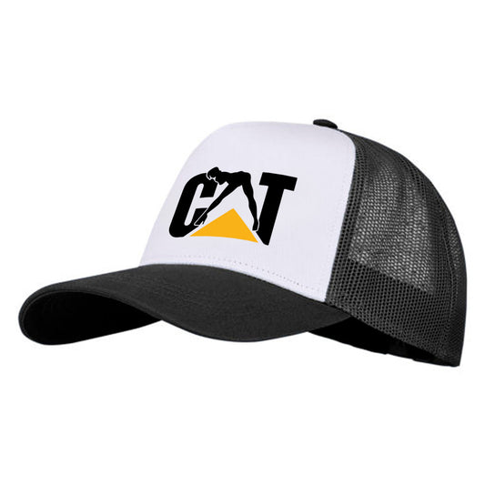 Sexy CAT - TruckerCaps Sort Hvit