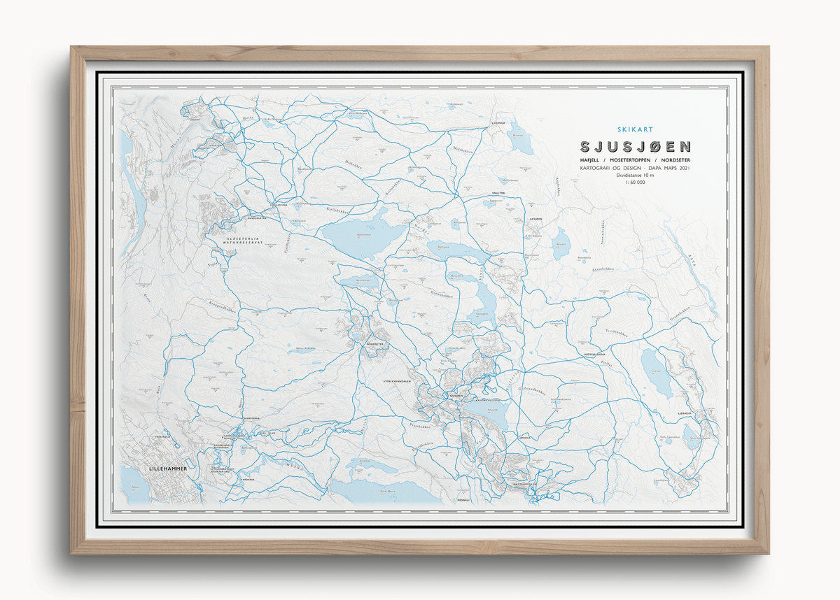 Skikart Sjusjøen