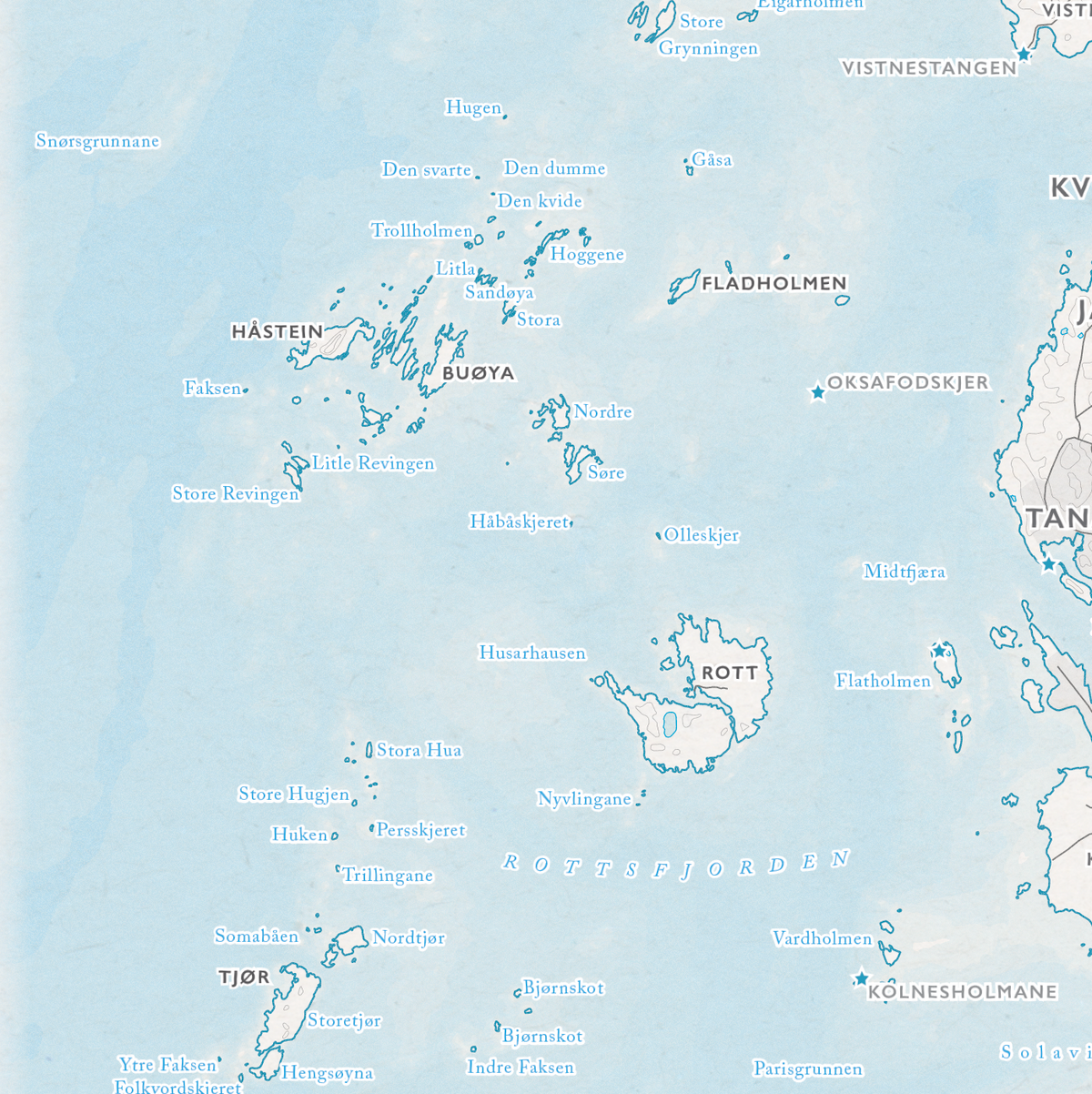Skjærgårdskart Stavanger