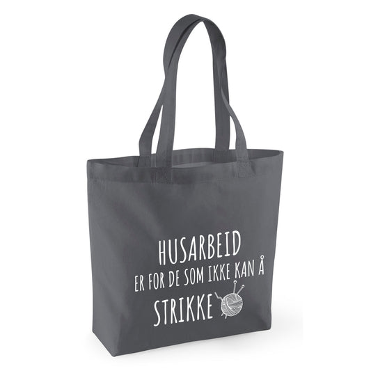 Husarbeid & Strikking handlepose Grå