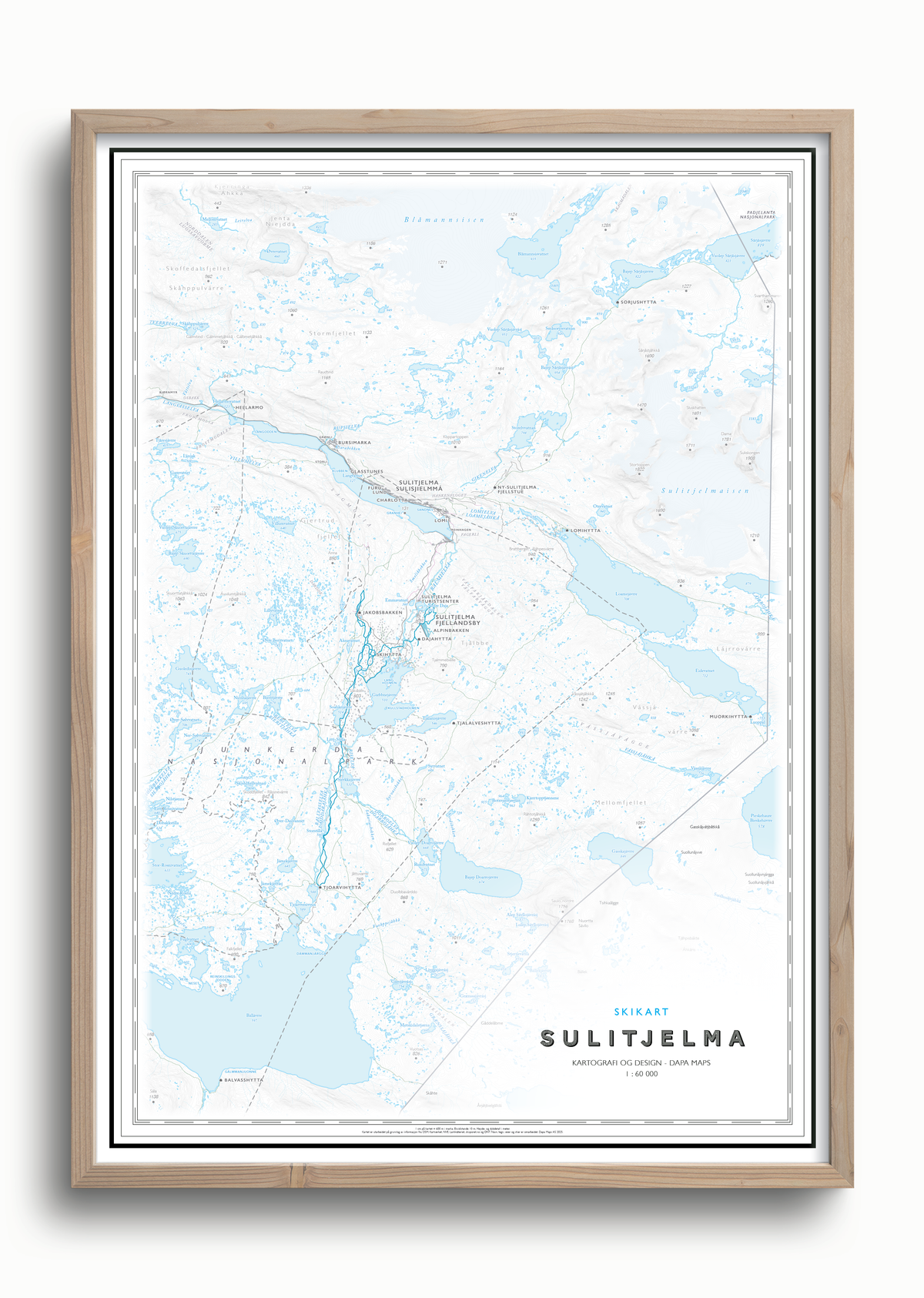 Skikart Sulitjelma