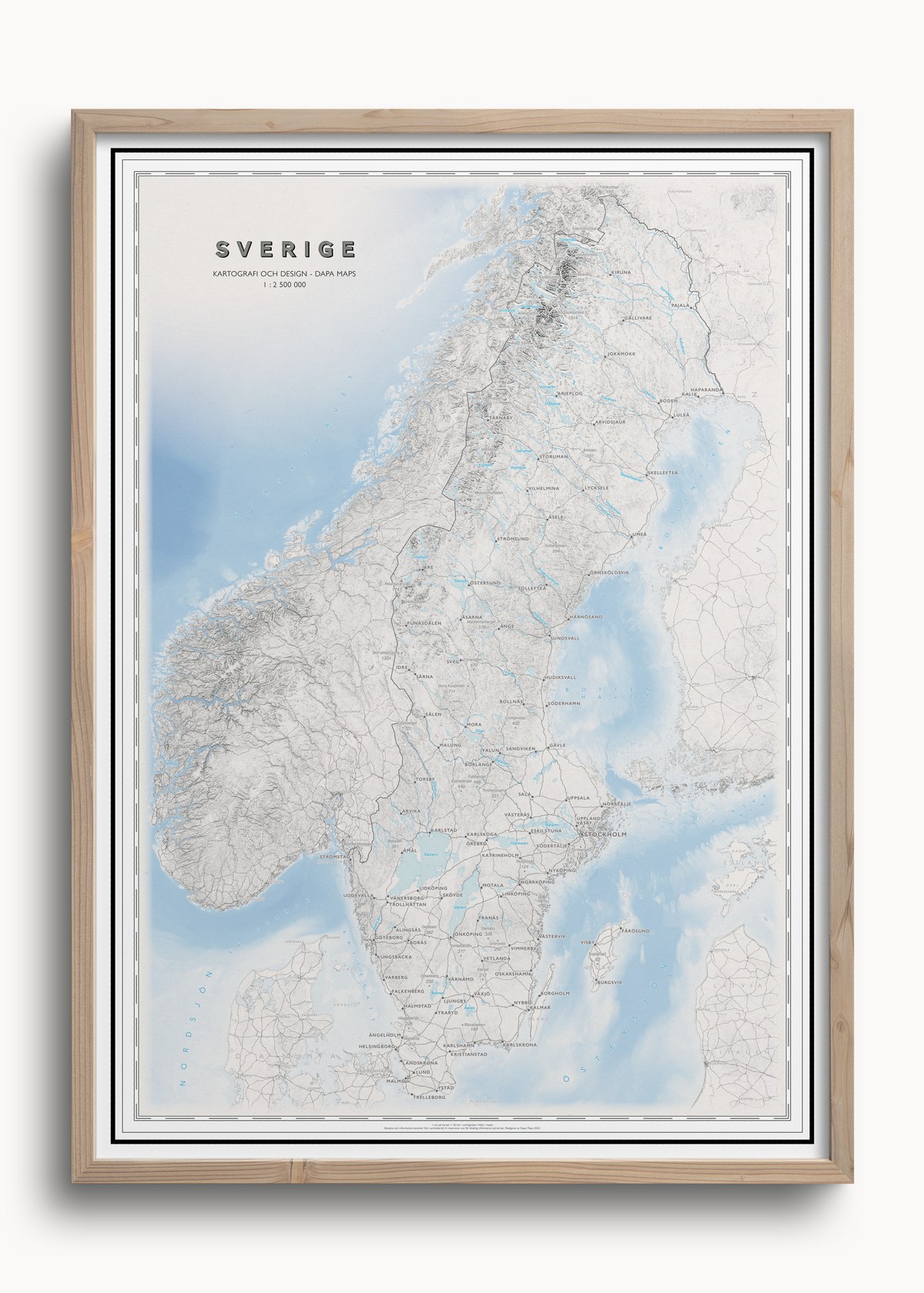 Kart over Sverige