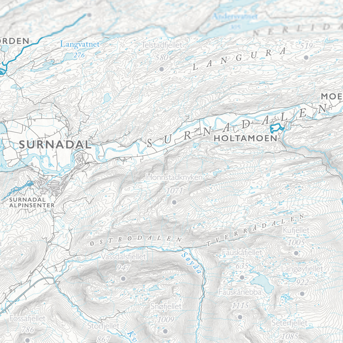 Skikart Trollheimen