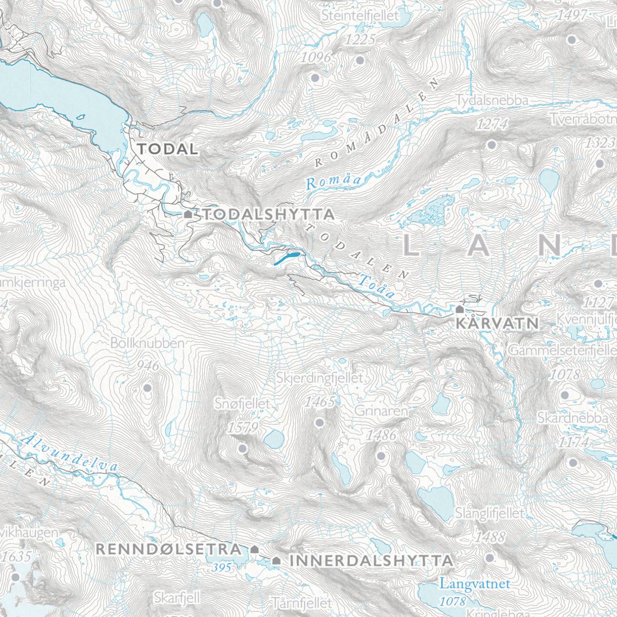 Skikart Trollheimen