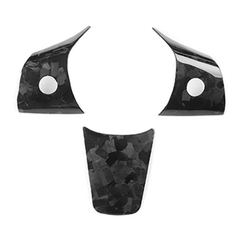 Ekte karbonfiber - Deksler til ratt for Model 3 2020-2023/Model Y 2021-2024 Forged Carbon Fiber