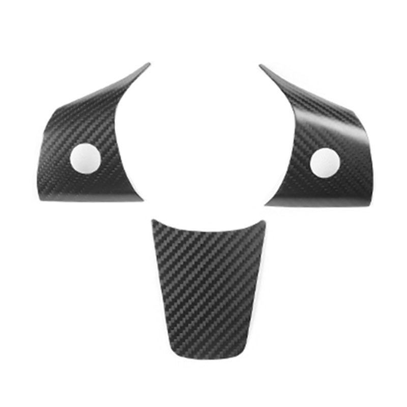 Ekte karbonfiber - Deksler til ratt for Model 3 2020-2023/Model Y 2021-2024 Matte Carbon Fiber