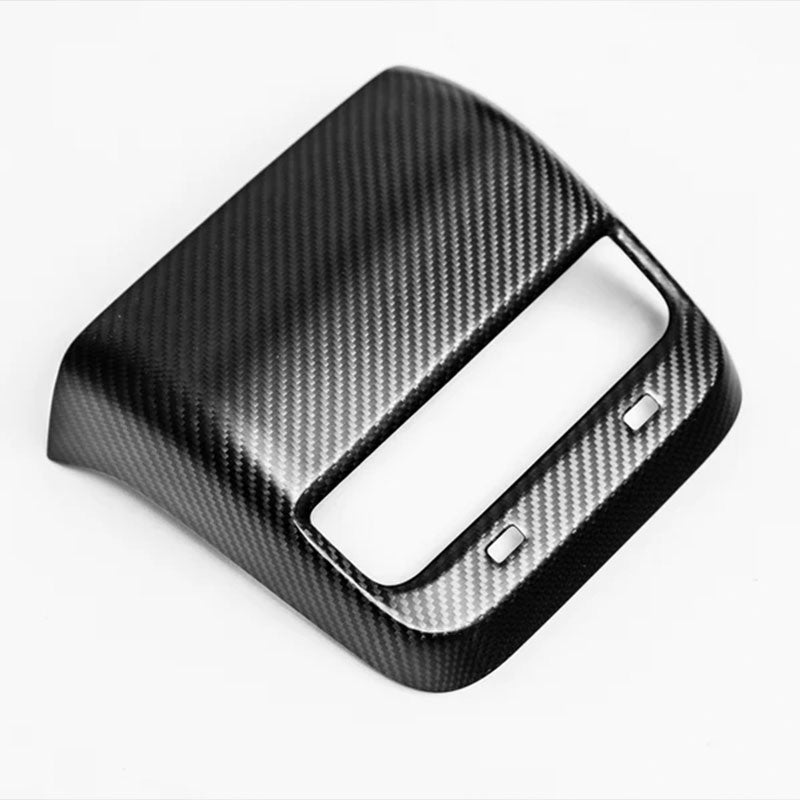 Ekte karbonfiber - Deksel til bakre ventilasjon for Model 3 2020-2023/Model Y 2021-2024 Matte Carbon Fiber
