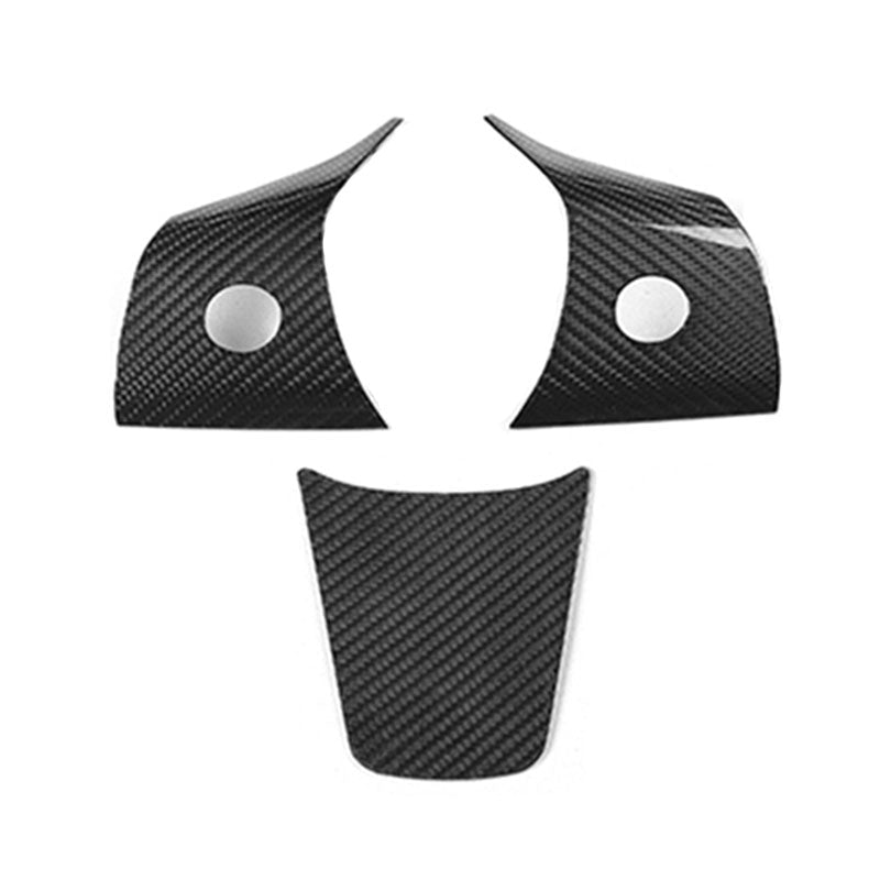 Ekte karbonfiber - Deksler til ratt for Model 3 2020-2023/Model Y 2021-2024 Glossy Carbon Fiber