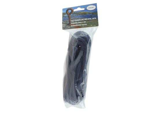 Fenderline Sort – 2pk – 8mm x 2m – Dobbelflettet – 1300kg Bruddstyrke