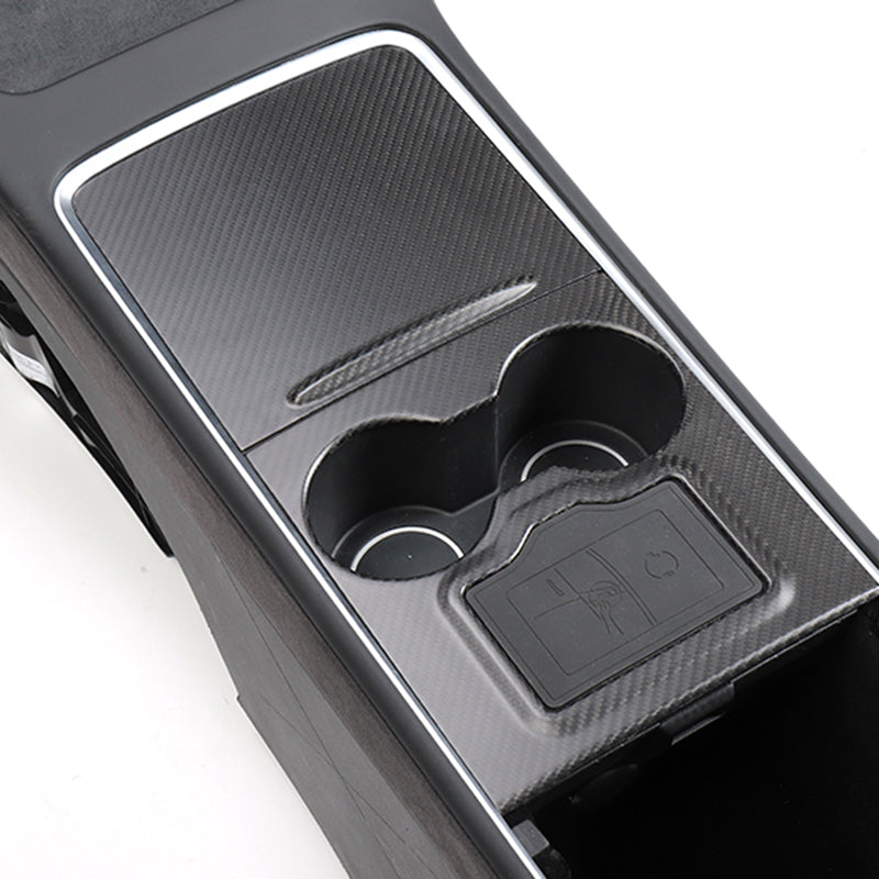 Ekte karbonfiber - Deksler til midtkonsoll for Model 3 2020-2023/Model Y 2021-2024