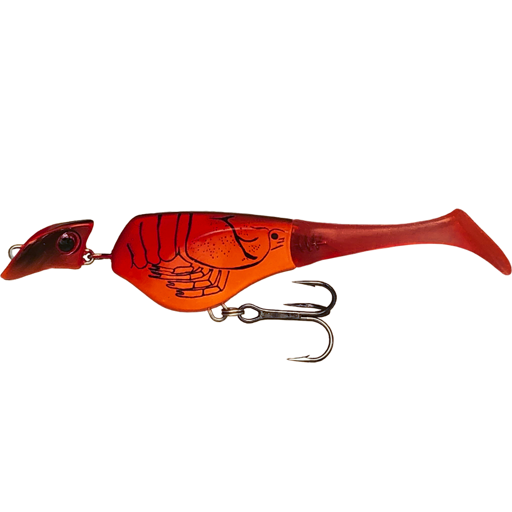 Headbanger Shad - Sinking - Red Craw 13g