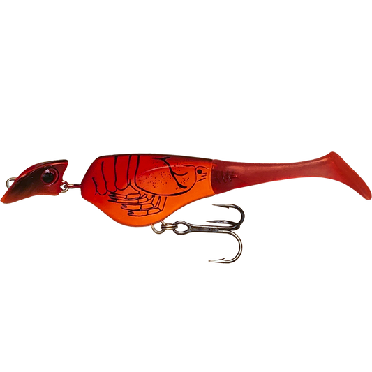 Headbanger Shad - Sinking - Red Craw 13g
