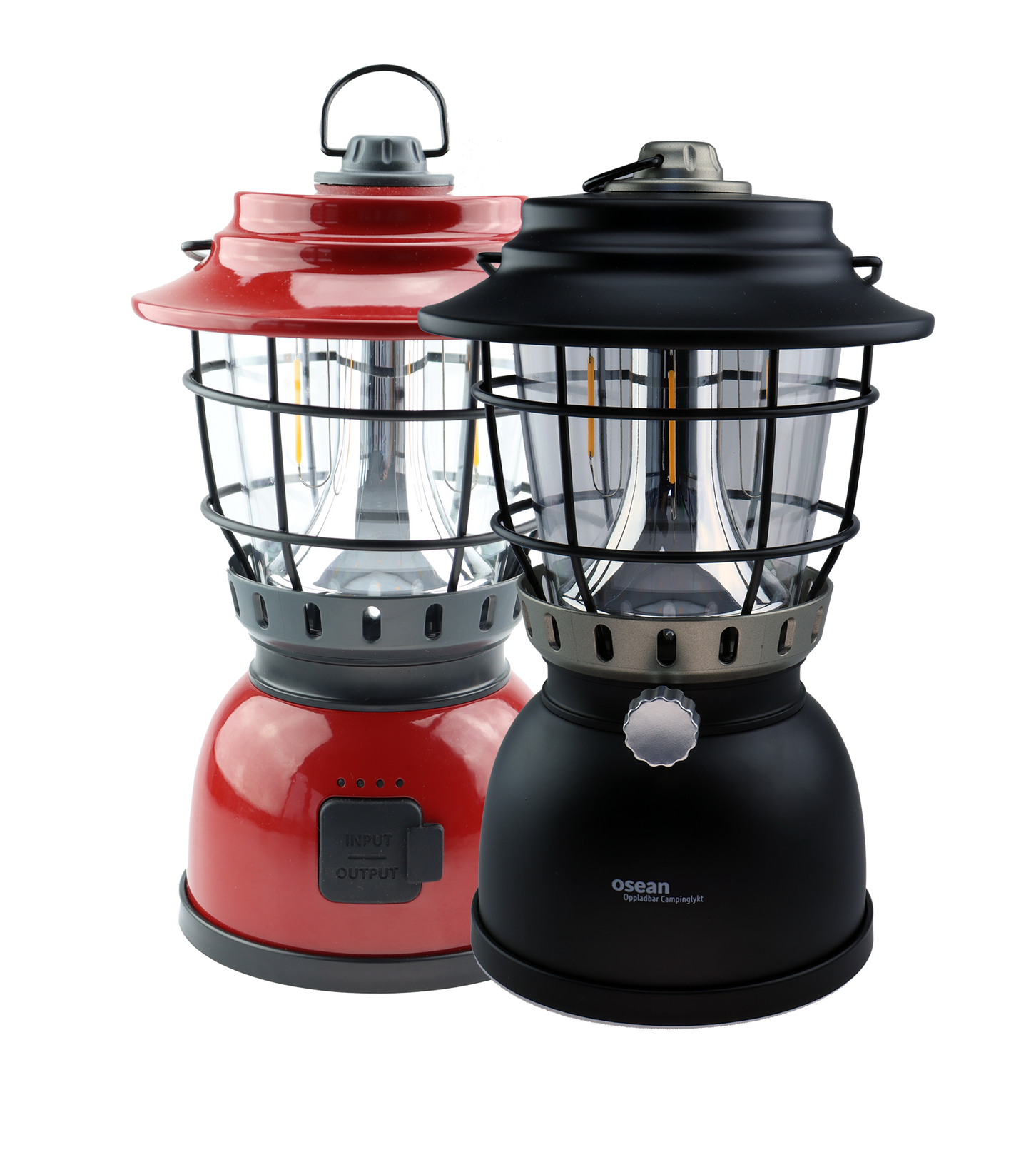 Osean Campinglykt med Powerbank – 500 Lumen – 2 fargar LED – Oppladbar