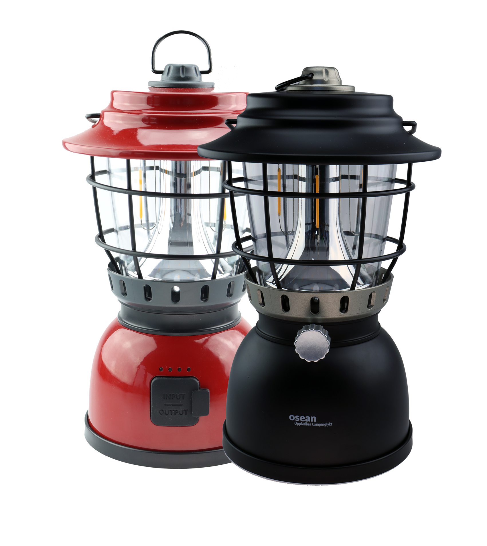 Osean Campinglykt med Powerbank – 500 Lumen – 2 fargar LED – Oppladbar
