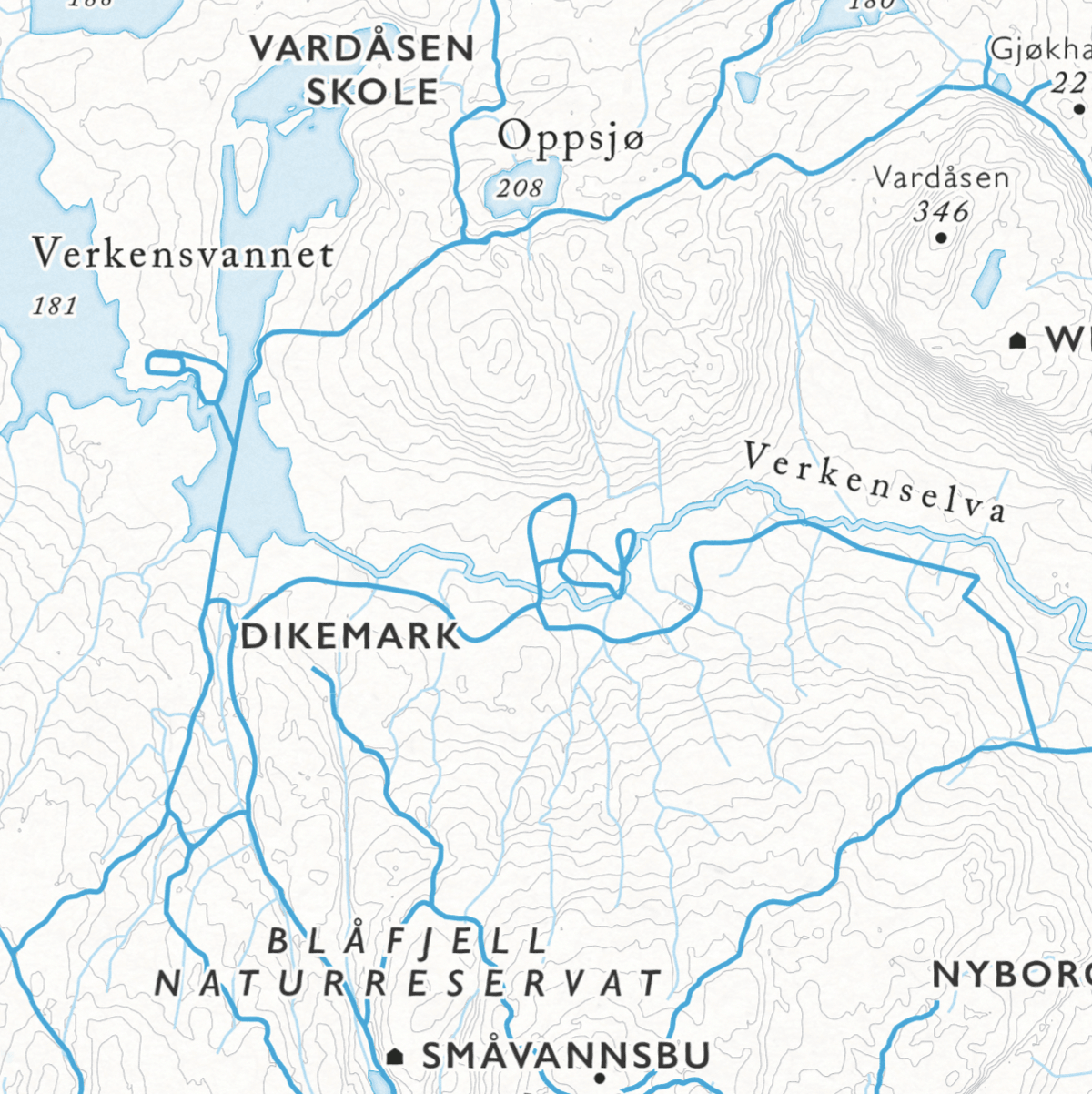 Skikart Vestmarka og Kjekstadmarka